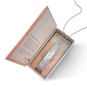 Honeycomb Fortune Locket - Silver